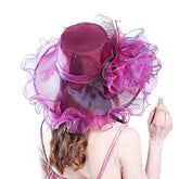 Vintage Fashion Elegant Summer Large Wide Hat - FashionByTeresa